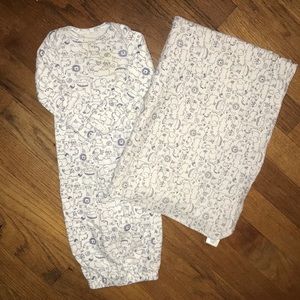 🆕 BABY GOWN w/ BLANKET SET